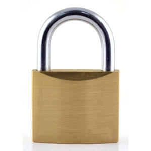 Slimline Brass Key Padlock - 30mm