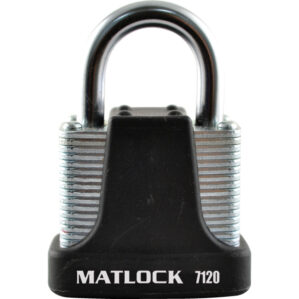 Strong Black Steel Key Padlock - 40mm