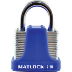 Strong Blue Steel Key Padlock - 40mm
