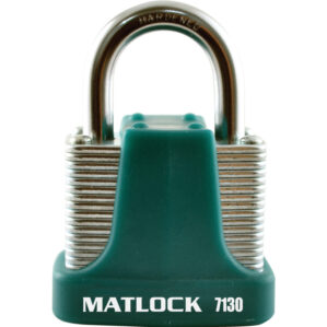 Strong Green Steel Key Padlock - 40mm