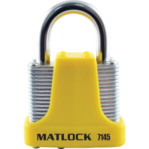 Strong Yellow Steel Key Padlock - 40mm