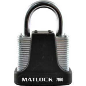 Strong Black Steel Keyed Alike Padlock - 40mm