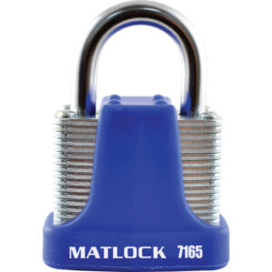Strong Blue Steel Keyed Alike Padlock - 40mm