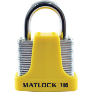 Strong Yellow Steel Keyed Alike Padlock - 40mm