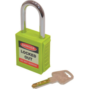 Safety Lockout Green Key Padlock - 20mm