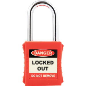 Safety Lockout Red Key Padlock - 20mm