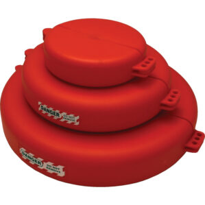 165x254mm Standard Gate Valve Lockout Red