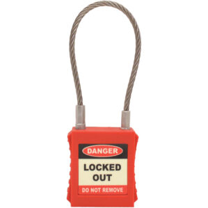 Red Wire Key Padlock