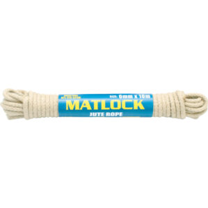 No.4 6mm 8PLT NATURAL JUTE SASH CORD 10M HANK