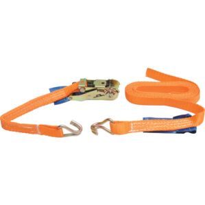 10m x 75mm Load Strap-Double Hook (two part), 10000kg Load Capacity