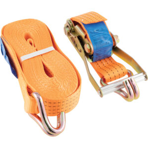 10m x 50mm Load Strap-Double Hook (two part), 4000kg Load Capacity
