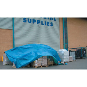 Polyethylene Tarpaulin, 1.95m x, 1.55m, Blue
