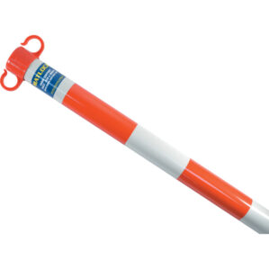 Barrier Post, Chain Support Post, Linear Low Density Polythene (LLDPE), Red/White