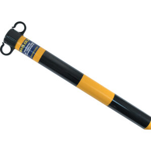 Barrier Post, Chain Support Post, Linear Low Density Polythene (LLDPE), Black/Yellow