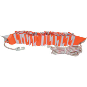 Temporary Barrier, Z Barrier System, PVC, Red/White