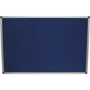 FELT NOTICE BOARD 900x600 mm BLUE ALUMINIUM TRIM