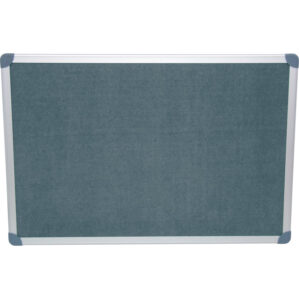 EXECUTIVE FELT NOTICE BOARD 1200x900mm GRY/AL TRIM