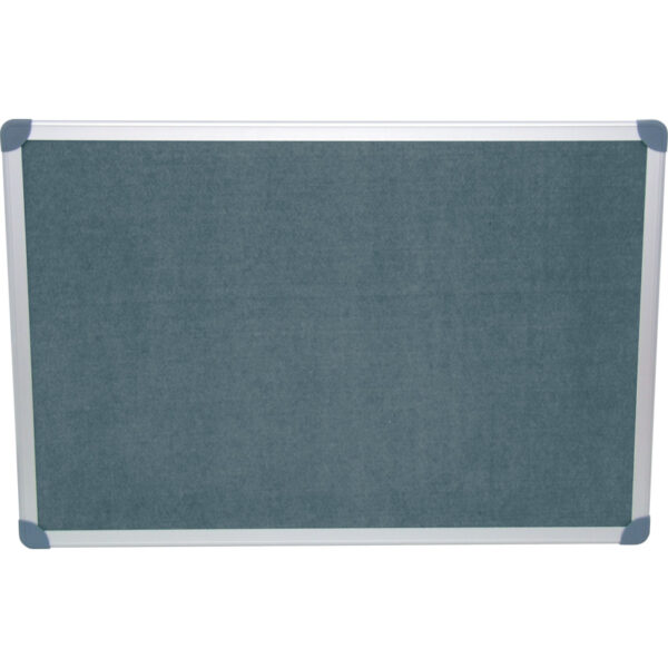 EXECUTIVE FELT NOTICE BOARD 1200x900mm GRY/AL TRIM