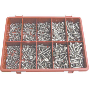 METRIC POZI C/SUNK M/C SCREW KIT A2 AVG-500PC