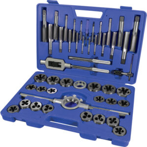 M6-M24 TAP AND DIE CARBON STEEL THREADING SET IN CASE 45PC