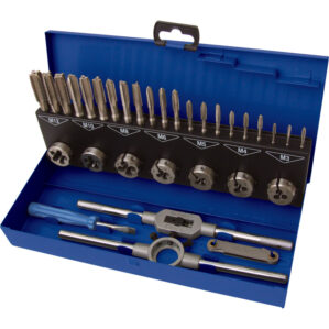 M3-M12 HSS THREADING SET IN CASE 32-PCE