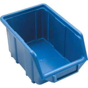 Storage Bin, Plastic, Blue, 155mm x 240mm x 125mm