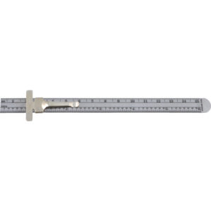 150mm/6" ST/STEEL RULE C/ W POCKET CLIP