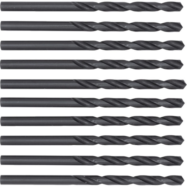 Jobber Drill,  3/16in., Normal Helix, High Speed Steel, Black Oxide