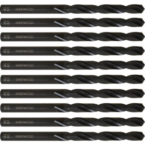 Jobber Drill, 6mm, Normal Helix, High Speed Steel, Black Oxide