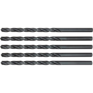 L100, Long Series Drill, 8mm, Long Series, Straight Shank, High Speed Steel, Steam Tempered