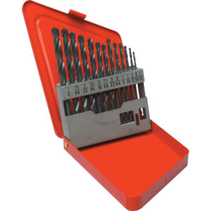 Jobber Drill Sets, Standard Length, Inch, High Speed Steel, Set Of 13