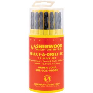 Jobber Drill Sets, Standard Length, Metric, High Speed Steel, Set Of 19