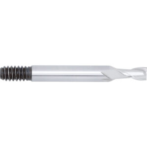 Short Slot Drill, 5mm, 2fl, Threaded Shank, High Speed Steel, Bright