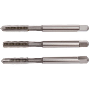Tap Set, M5.0 x 0.80, Metric Coarse, High Speed Steel, Bright, Set of 3