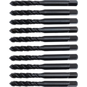 Machine Tap, M6 x 1mm, Metric Coarse, Spiral Flute, High Speed Steel, Steam Tempered