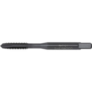 Machine Tap, No.10 x 24 UNC, UNC, Spiral Point, High Speed Steel, Steam Tempered