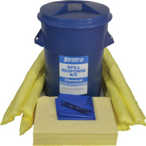 Spill Response Kit Chemical S+ Circular Bin 90L