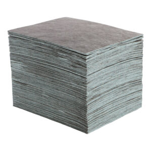 Oil Absorbent Pads, Coolant/Maintenance/Oil/Petroleum based liquids/Water, 100 Pack Quantity, Pad