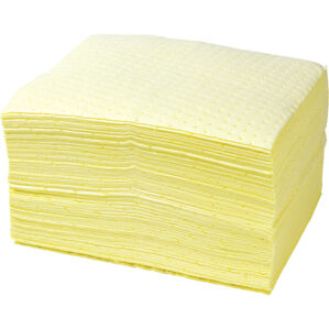 Chemical Absorbent Pads, Chemical, 50 Pack Quantity, Pad