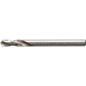 Stub Drill, 12mm, High Speed Steel, Bright