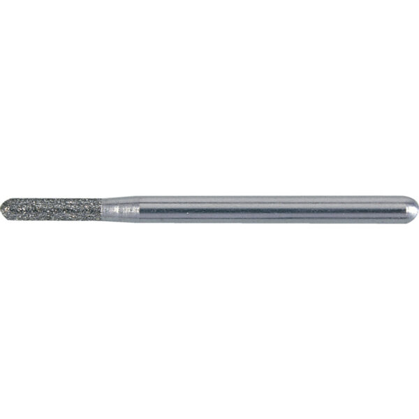 AR25, Rotary Burr, Diamond, Single Cut, 2.5mm, Cylindrical Ball End