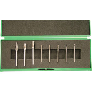 8-PCE DOUBLE CUT BURR SET CUT 6 3mm SHK