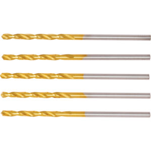Jobber Drill, 2mm, Normal Helix, High Speed Steel, TiN