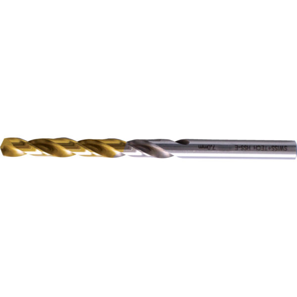Jobber Drill, 13mm, Normal Helix, Cobalt High Speed Steel, TiN-Tipped