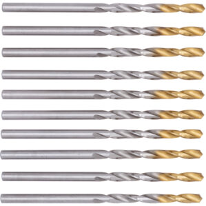 Jobber Drill, 3mm, Normal Helix, High Speed Steel, TiN