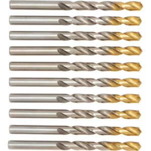 Jobber Drill, 8.5mm, Normal Helix, High Speed Steel, TiN
