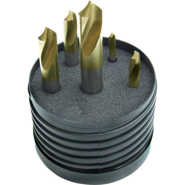4 - 12mm 90DEG SPOTTING DRILL SET TiN TIPPED 5PC