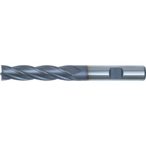 10, End Mill, Long, Weldon Flat Shank, 5mm, Cobalt High Speed Steel, TiCN