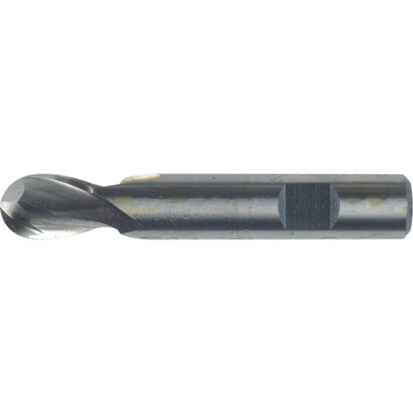 Series 11, Short, Ball Nose Slot Drill, 3mm, 2 fl, Cobalt High Speed Steel, Uncoated