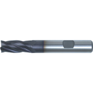 25, Roughing End Mill, 25mm, Weldon Flat Shank, 5fl, Cobalt High Speed Steel, TiAlN, M42
